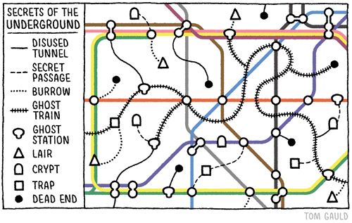 stbridefdn's tweet photo. Today’s map offerings start off with this ‘Secrets of the Underground’ map by @tomgauld

#StBrideMaps #TypeTuesday

https://t.co/RMGsH7eRSR https://t.co/u3jgBOJCVJ