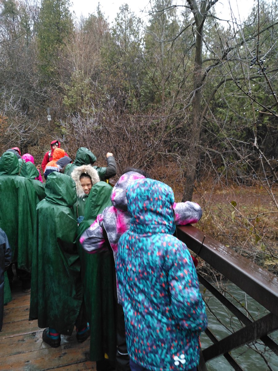 MrsSirbos's tweet photo. Mother Nature wasn't so cooperative for a day outdoors but it didn't dampen...er...put a DAMPER on our fun @ForestValleyOEC learning about Conservation of Energy!! @Alexmuir_TDSB https://t.co/H1jNXpuptb