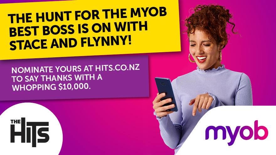 MYOB's tweet photo. 🇳🇿 We’ve teamed up with @thehitsnz to reward one special boss with $10,000 to go towards their small business.

Got someone in mind? Tell us who and why they are the best boss &amp; they’re in with a chance to win!

Enter now: https://t.co/IWaFFGRVXl
T&amp;C's: https://t.co/Xy9gbSQduf https://t.co/ZRqGK7Dr66