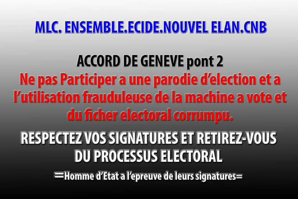 MESSAGE À #LAMUKA : Respectez vos signatures et retirez vous du processus électoral 🇨🇩 . #RDC