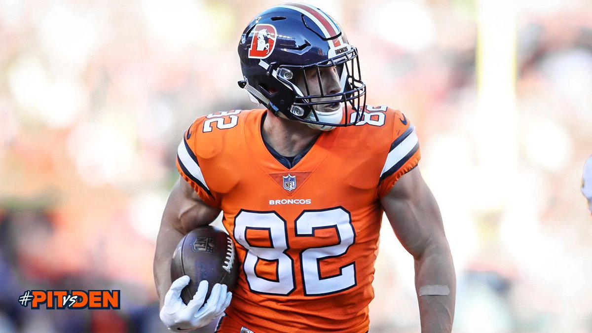 Broncos's tweet photo. TE Jeff Heuerman will miss the remainder of the season after suffering three broken ribs and a bruised lung in #PITvsDEN.

RT to join us in wishing him a speedy recovery. 🙏

📰 » https://t.co/PpBvenm6em https://t.co/CYGOihjIML