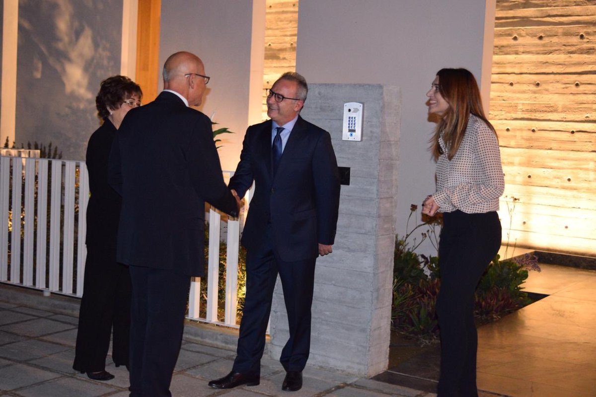 AverofCY's tweet photo. A great evening with @M_A_Talat and his wife Oya. Our sincere thanks for accepting our invitation!
We agree that #Cyprus is too small to be divided, but big enough to become the united homeland for both G/c, T/c, Armenians, Maronites and Latines. https://t.co/wdt5BtqBOg