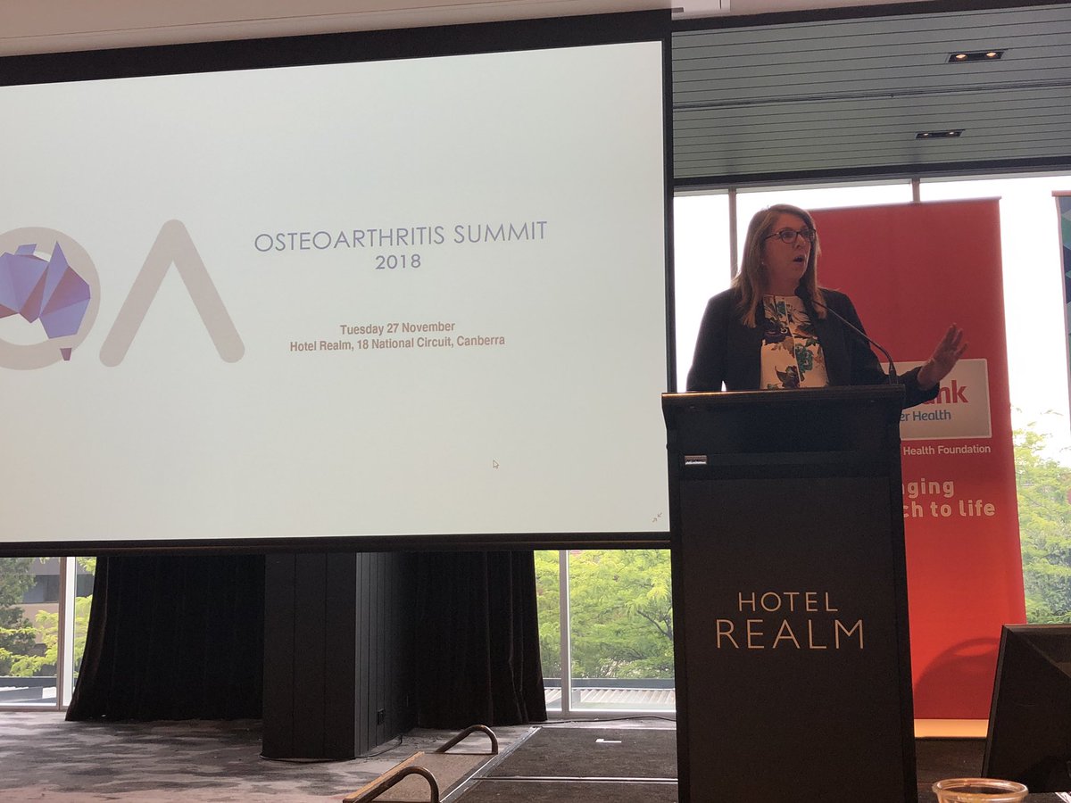 CatherineKingMP's tweet photo. A pleasure to launch the National Osteoarthritis Strategy in Canberra today.

Action on obesity will be key to tackling this chronic and debilitating condition. https://t.co/nXctCcxvJL