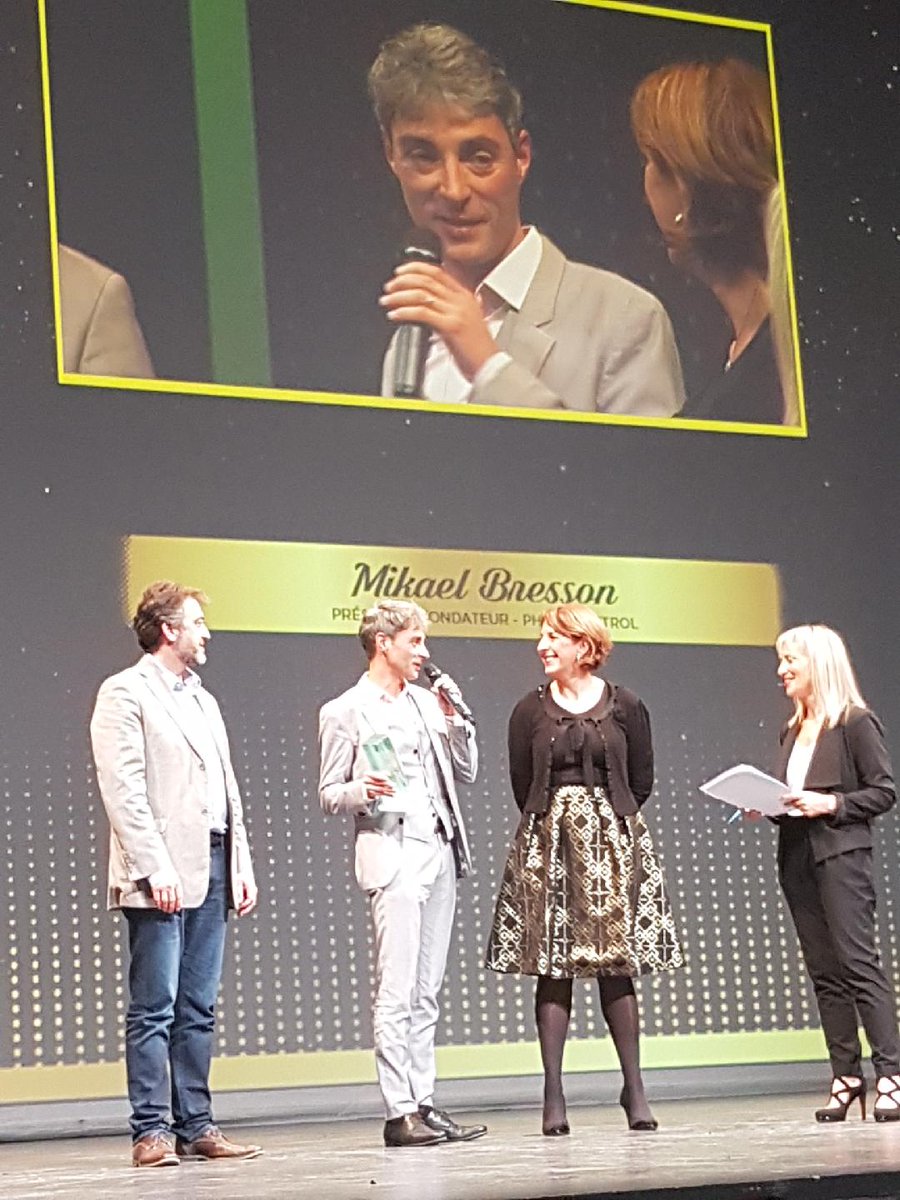 Merci @ObjectifLR pour la Palme d'Oc Green Business remportée par notre Président Mikael Bresson #ambassadeursdoc