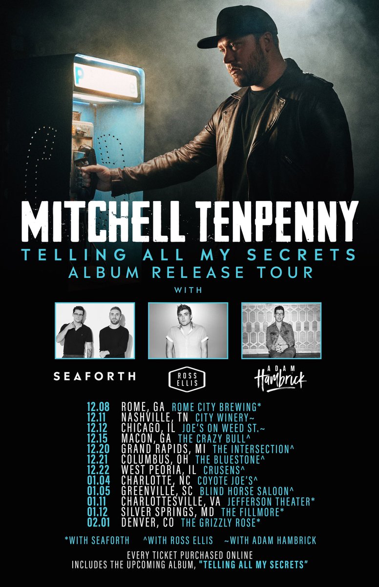 m10penny's tweet photo. I’m so excited to announce this tour! I can’t wait to see y’all on the road and to help us celebrate the new record coming out!!! Let me know if you’re coming to a show! #TellingAllMySecretsTour @weareseaforth @rossellismusic @adamhambrick https://t.co/558C23LGgS