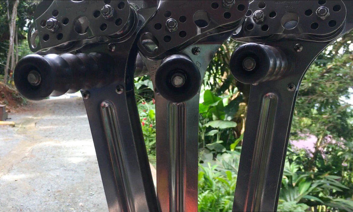 TreeLiminXtreme's tweet photo. The trolleys are all ready to go! #zipline #caribbean https://t.co/IPsQ2Okvnq