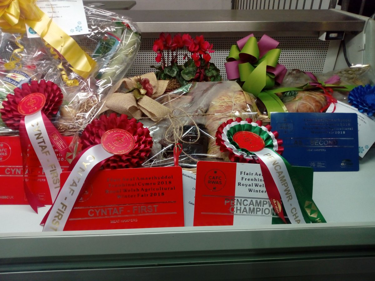 Wow what a first day at Royal Welsh Winter Fair !!! Overall Winner of the Meat Hamper Comp in Carcass Hall with our Charcuterie Hamper. Plus a visit from the Countess of Wessex ! :)