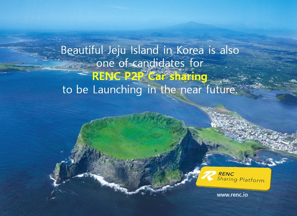 TingName's tweet photo. We are reviewing a beautiful Jeju Island in Korea for one of candidates of RENC P2P Car sharing to be Launching in the near future. https://t.co/8WGEZ0akYm https://t.co/WHqdD5Grdv