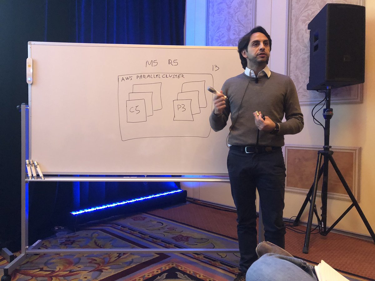 _kim_mc's tweet photo. Workshop on optimising AWS parallel clusters for HPC workloads for Oil &amp; Gas With @nicolavenuti #reInvent #oilandgas #petrotechnical #hpcworkloads #hpc #seismicprocessing #e&amp;p https://t.co/4FTpEpuJNR