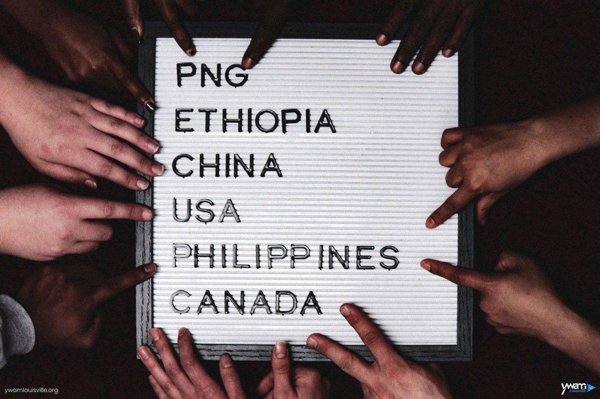 ywamlouisville's tweet photo. One of YWAM International's foundational values is to be both international and interdenominational. We're so glad God has brought the nations to us! These are all the nations our current students represent. #YWAM #DTS #International #Interdenominational #FoundationalValues https://t.co/YbhrHAwuBj