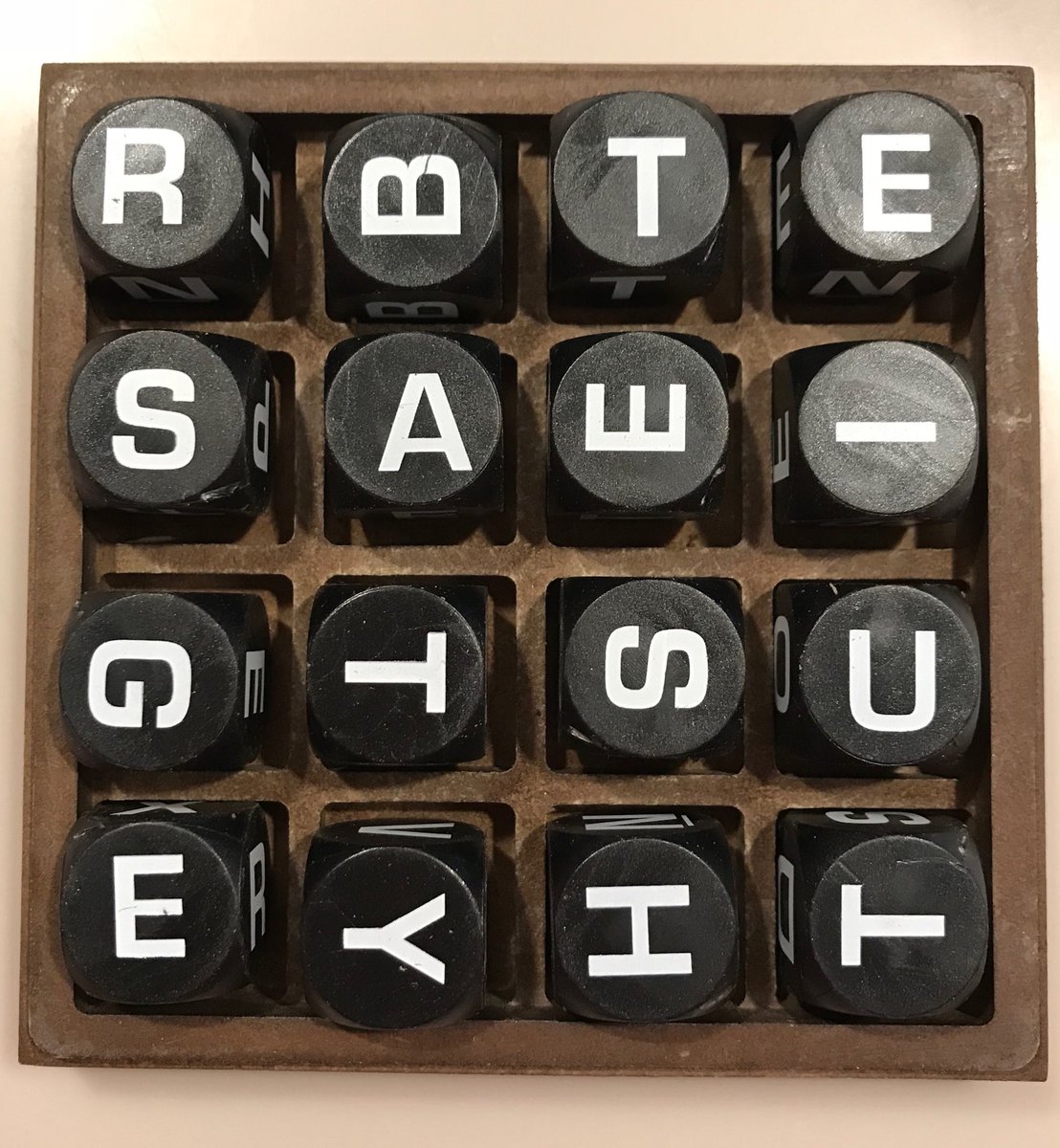 Ever played Boggle? It’s simple. Make words using letters that are next to or diagonally across from one another. Use a letter once per word. How many do you see? Make a list and DM it to us by Weds at 3pm to enter our first raffle! #wordgames #playtowin ⁦@wdstck_academy⁩
