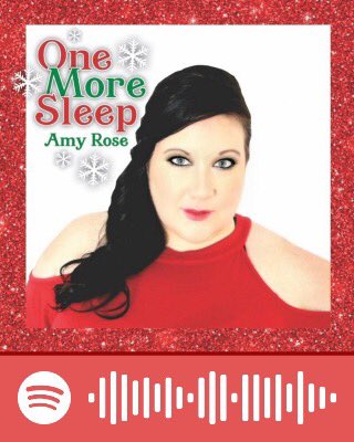 Amy_Rose_Music's tweet photo. Did y’all know #OneMoreSleep is on #Spotify get my sparkly new #Christmas single today https://t.co/XyrLbB2cu2 #MusicMonday #NewMusicMonday https://t.co/wKan3ACoh1