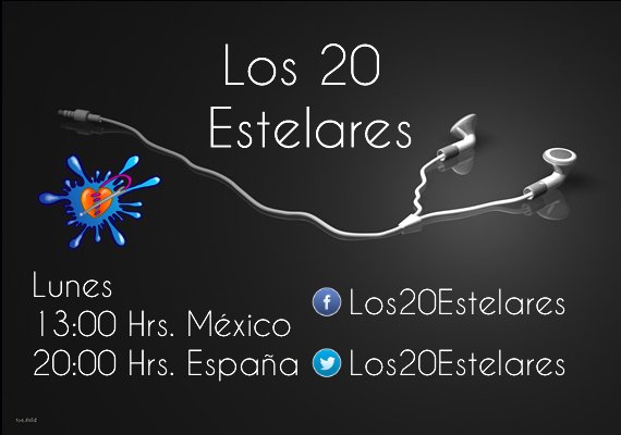Los20Estelares's tweet photo. Gracias por escucharnos en el Programón📻 #20Estelareros y #20Estelareras! 
#WeLoveYou ❤️!
Hasta el próximo lunes 03/12!.
Besos a ellas, Abrazos a ellos, See You!
@Los20Estelares, Contigo 😉 https://t.co/YnRwLcsxOS