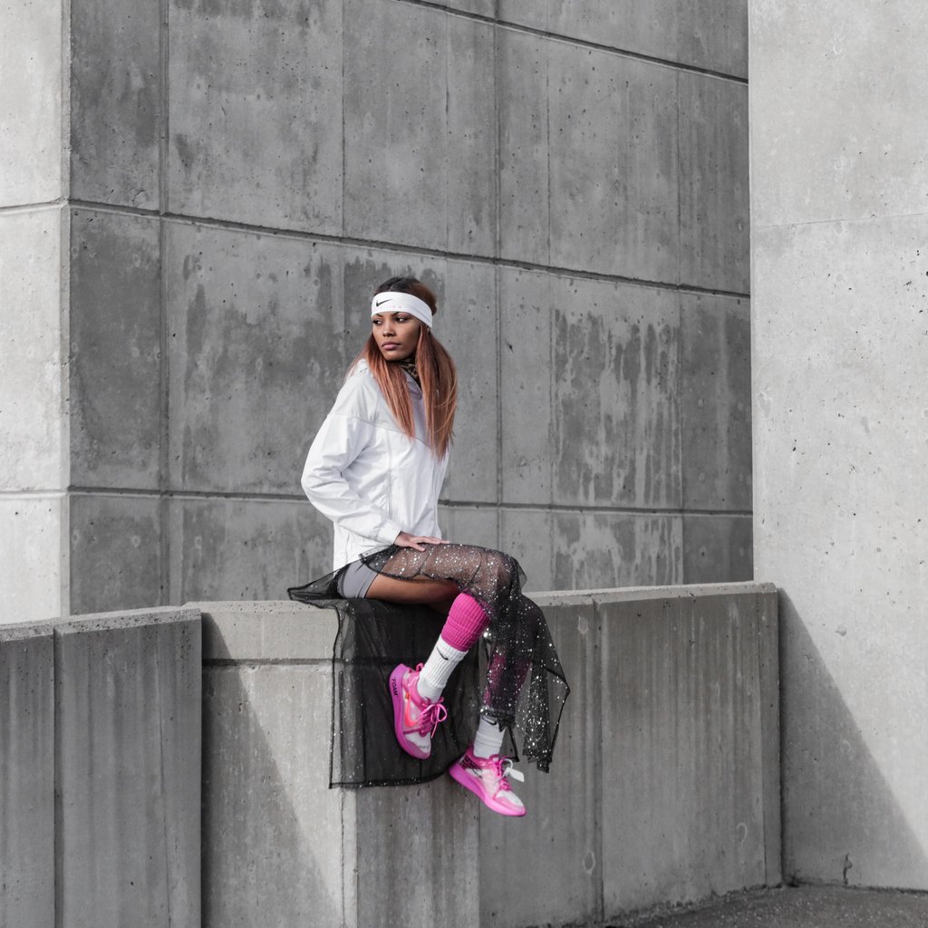 off white zoom fly pink outfit