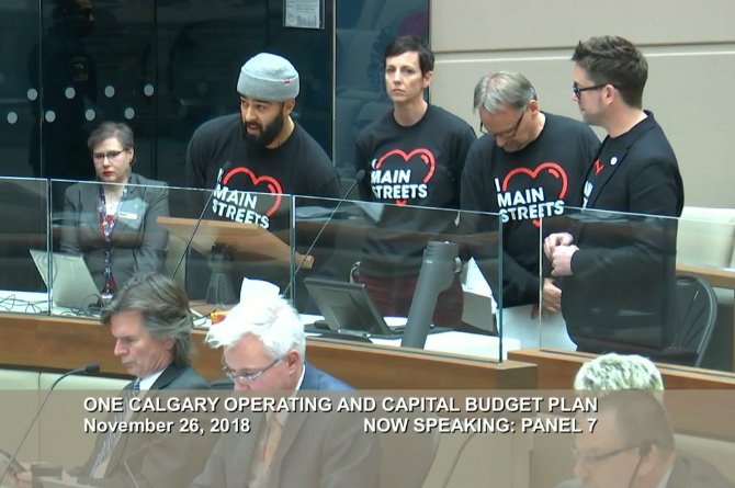 n_hawryluk's tweet photo. It's great to see @mcmillan_ali, @visitmardaloop, @rndsqr_ and Civicworks representing fifty groups to speak together in favour of #yycmainstreets!
CAs, BIAs, developers, and consultants don't always agree when they speak in Council, but they did today!
#mainstreetsyyc #AIMS https://t.co/wCdwJ239KL