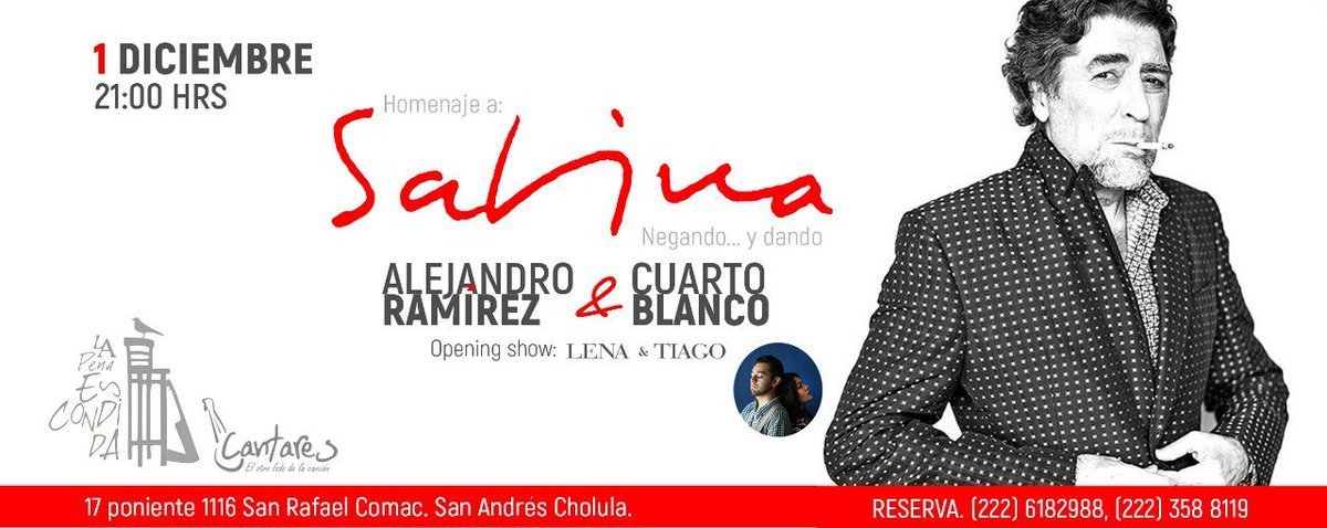 cantares_ar's tweet photo. Próximo sábado, los sabineros se reúnen en @lapenaescondida, con @ramirisimo y @cuartoblancopue. https://t.co/AubmeSwIVx