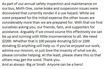 AgentofMirth's tweet photo. The Agents of Mirth Needs your Help!
Will you be our hero?
https://t.co/PxlwbnFbux https://t.co/oAOM7cjoVZ