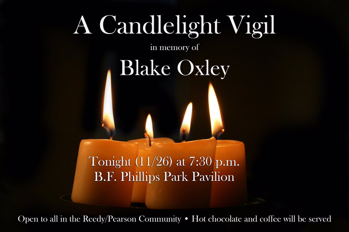 RHSseniors2019's tweet photo. Candlelight Vigil tonight at 7:30. Please share. https://t.co/cgzU7bbivR