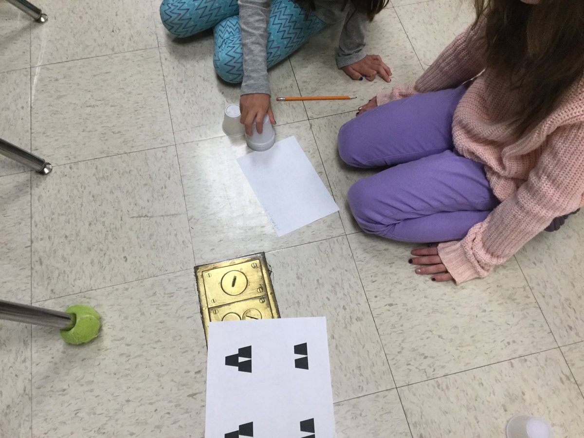 nancyholguin15's tweet photo. No computer necessar. What a great start to our coding and computer programming lessons. Partners took turns being a robot and a programmer to build a cup tower. We turned an algorithm into a computer program by using symbols. #nisdect #ThisIsNorthside #ThisIsLSE #nisdtech https://t.co/YDhm8jl9JK