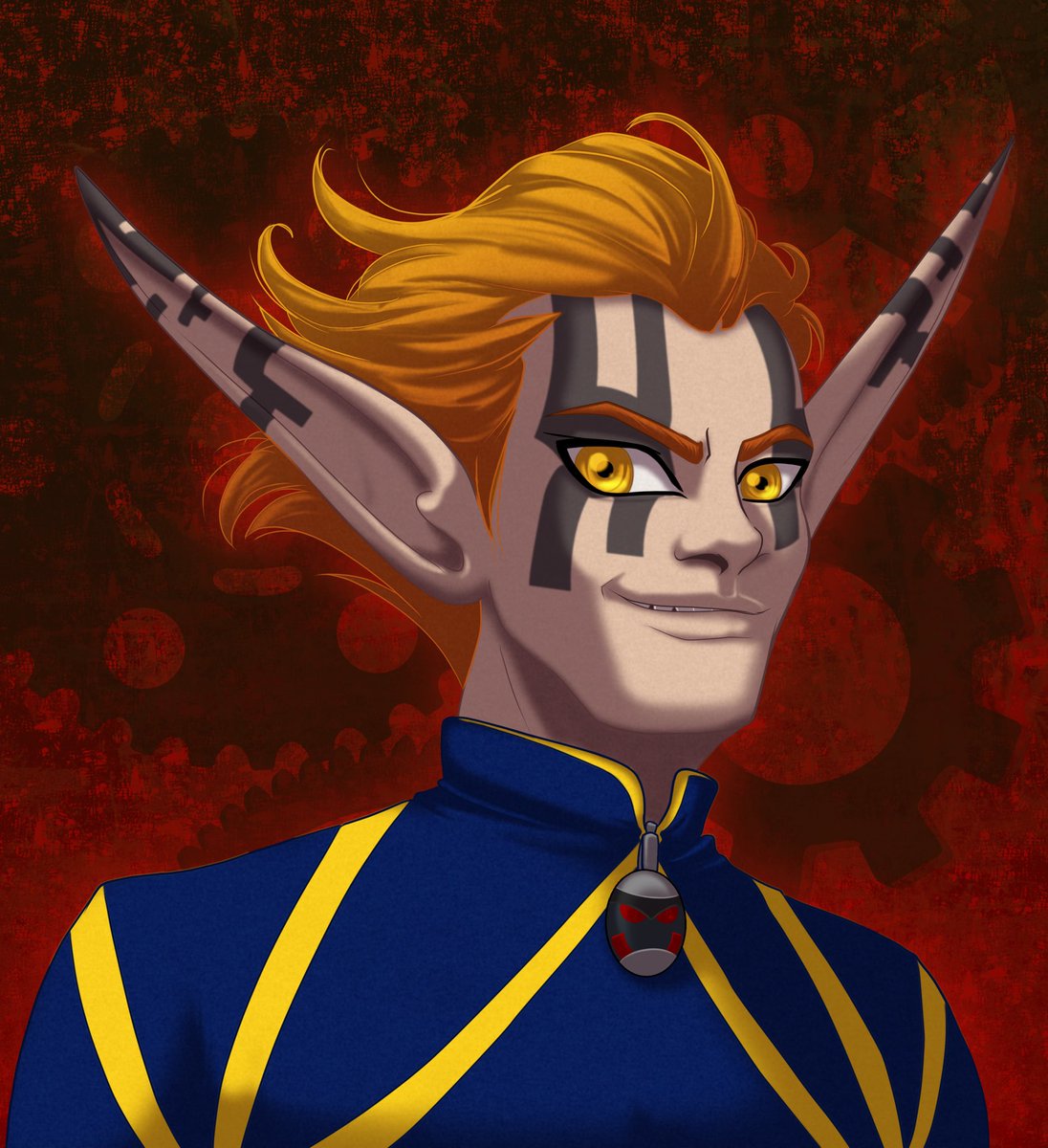 musashden's tweet photo. Commander Erol... before they turned him into Robotcop 😭 Watch me draw this in my latest video: https://t.co/beizqNIXiC #jakanddaxter #jak2 #jak3 #fanart #erol #errol #erold #musashden #krimsonguard #digitalart #illustration #drawings #blackfemaleartist #ps2 https://t.co/nRrtwaXBjE