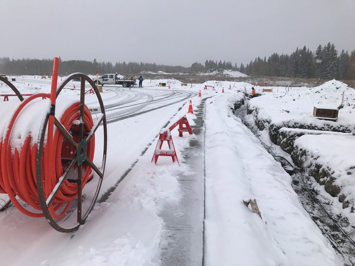 aiceim's tweet photo. A few shots from a recent job completed out in Black Diamond, AB.

The #ABWeather doesn't always cooperate, but you can't complain about the scenery!

#ShallowUtilities #Construction #StreetLighting #URD #Electricity #Cable #Telephone https://t.co/BYhQmcOL23