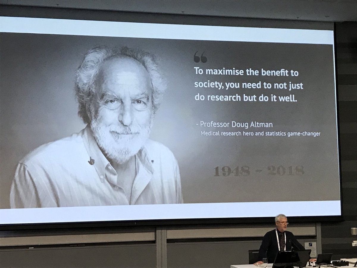 AusHSI's tweet photo. .@PaulGlasziou the inimitable Doug Altman said “we need less research, better research, and research done for the right reasons”. He’d be so pleased to see research funders like @nhmrc embracing the concept of #valueinresearch18 https://t.co/PeUUoTPsaA