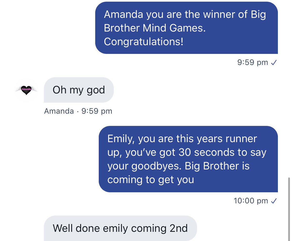 OnlineBigBroUK's tweet photo. Here’s the moment Amanda found out she was the winner #BBUKMindGames🧠 #BBUK #BBUKMindGamesFinal https://t.co/NwgrvFYoNe
