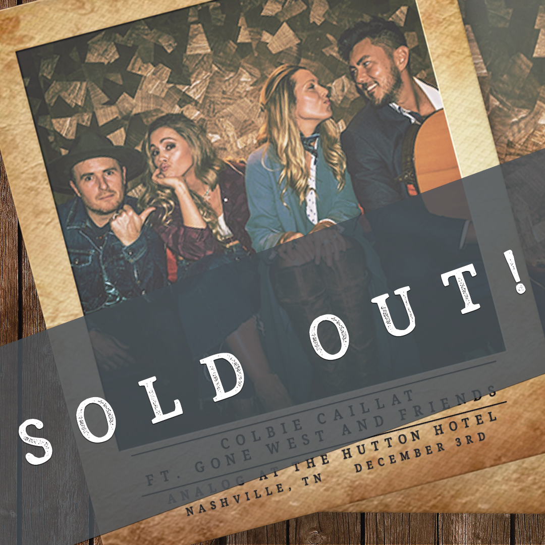 IveGoneWest's tweet photo. Our next show is officially SOLD OUT!!  See y'all Dec. 3rd in Nashville! https://t.co/Sbbk1osThd