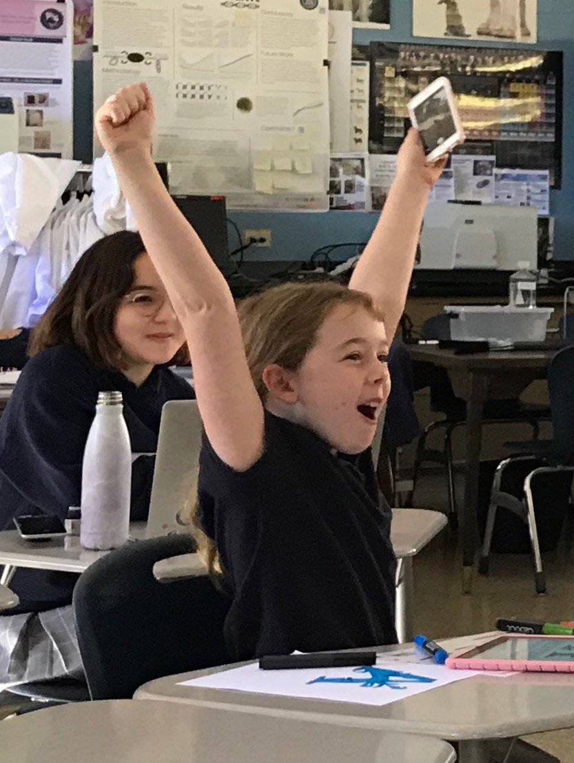 HIRSgirls's tweet photo. So excited about successful @NASAInSight #marslanding !!
#girlsinstem in class today!! @AdAstraGirls https://t.co/MoHrp8Xbag