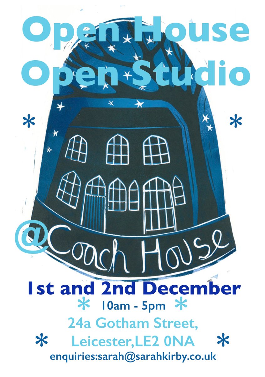 SarahKirbyPrint's tweet image. Joining me at my Open House this weekend are Peter Clayton (paintings), Michelle Holmes (textiles), Paul Young (ceramics), Graham Hawes (glass), Helen Sutherland (textiles) - they'll be a host of fantastic original art and craft for sale #ChristmasShopping #Christmas #Leicester