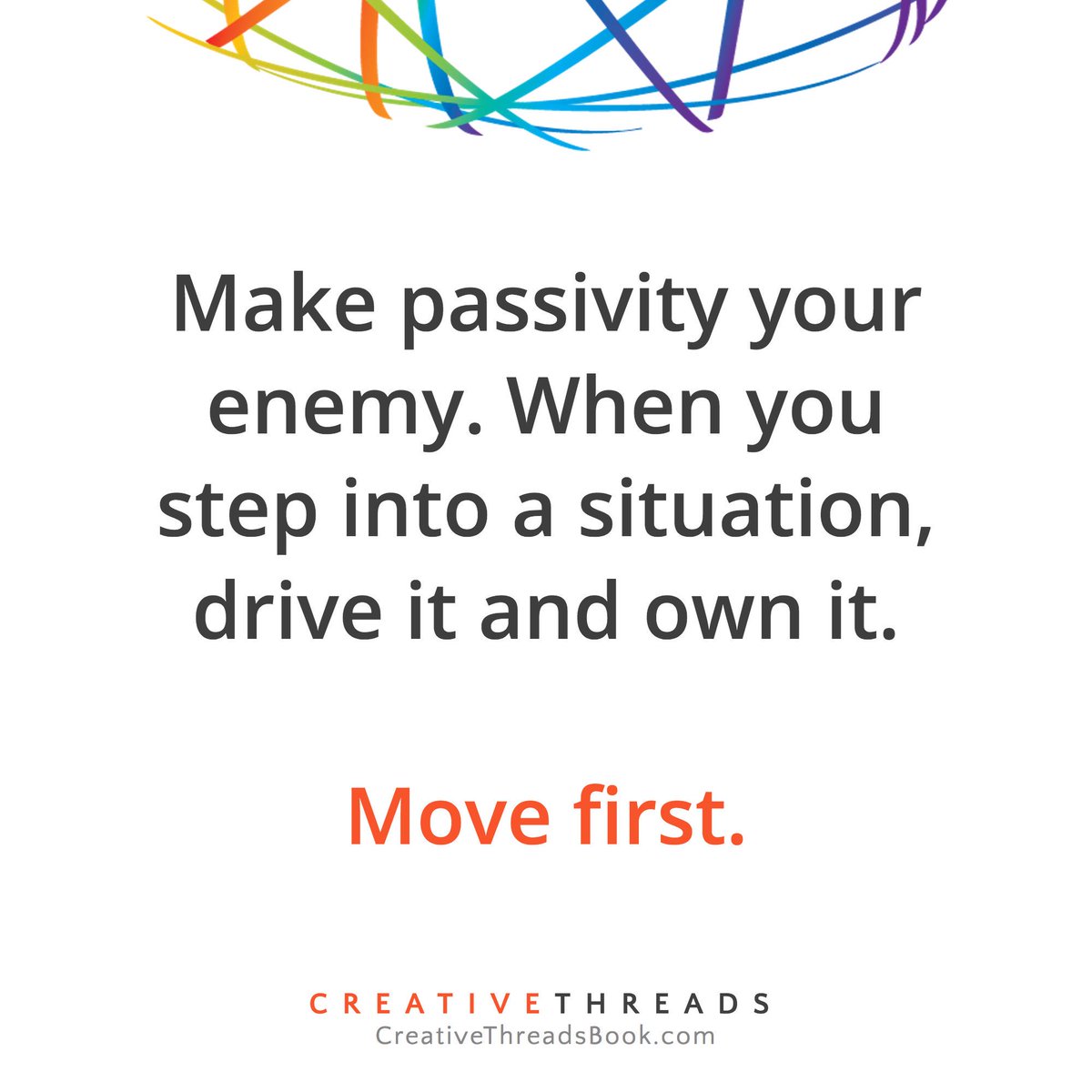 ApprenticeHouse's tweet photo. Scared to take charge? Here's some #MondayMotivation on passivity from #CreativeThreads: https://t.co/tP1Yg47CwV