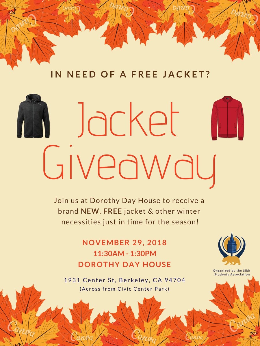 Free Winter Jacket for those in Need @ Dorothy Day House | Berkeley | California | United States