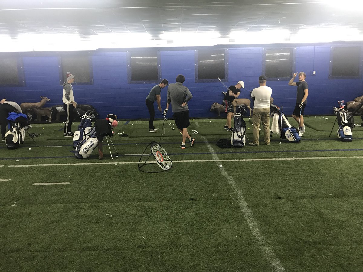 As the cold weather has started to hit south Kentucky it’s good to have the guys using the new indoor facility! Big off season ahead for our teams! #FTF