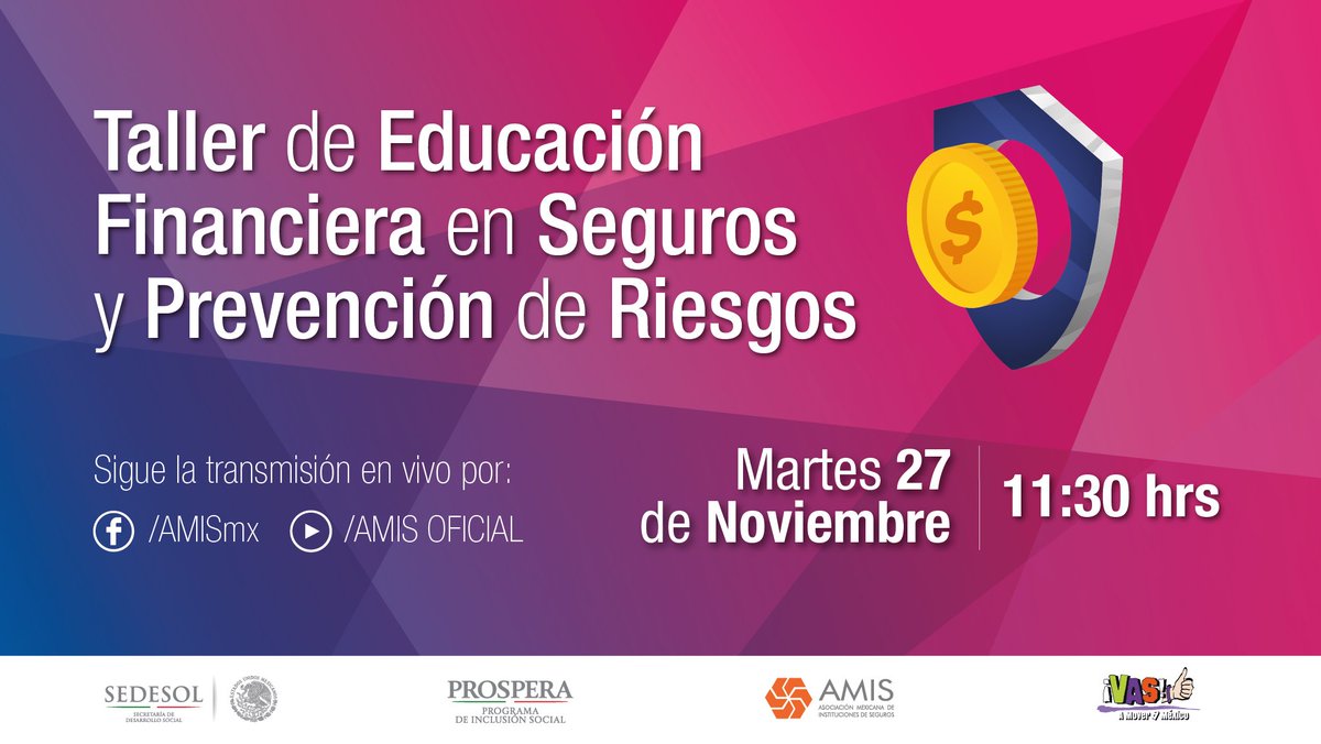 AMIS_mx's tweet photo. ¿Te gustaría saber cómo tomar las mejores desiciones económicas? @Prospera_MX y AMIS te ayudamos. No te pierdas mañana nuestra transmisión en vivo: https://t.co/twc2FFN268