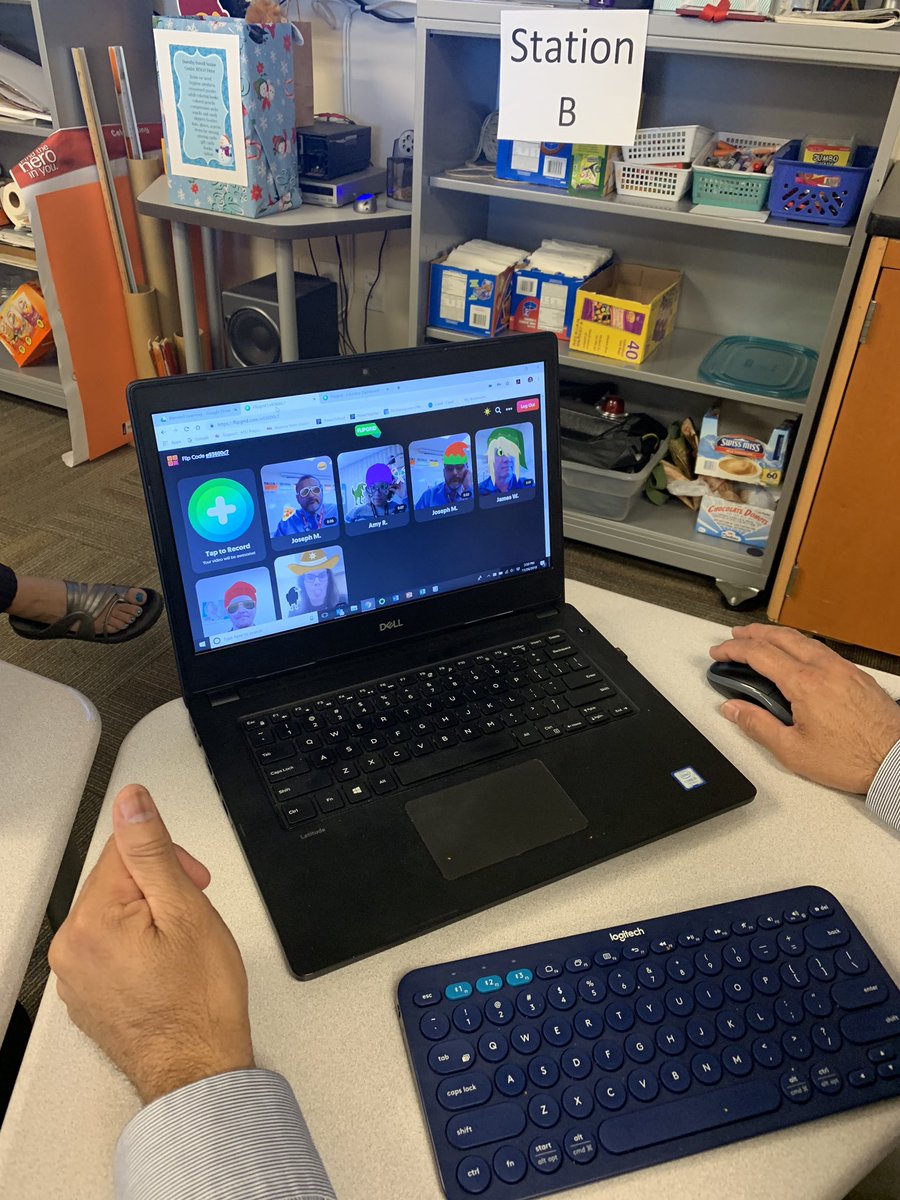 edtechSAE's tweet photo. Teachers @ASUPrepAcademy #Casagrande are meeting after school to share resources they love using in their classrooms. Today’s resource is @Flipgrid #ASUprepblends @KaraLOConnell @MejiaSylvia https://t.co/3uJwSiHNVF