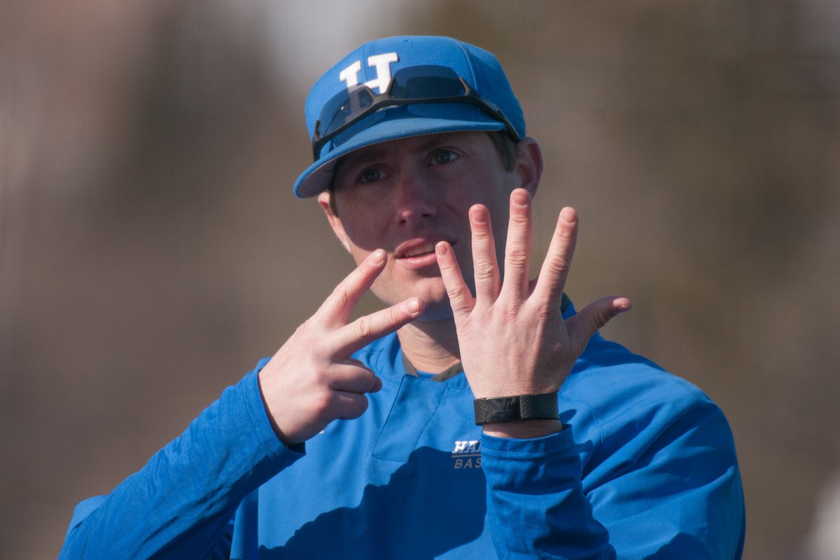 HamCollBaseball's tweet photo. Next Up Garrett Lamborn. Garrett is in his 5th season with the Continentals. He came from conference rival Wesleyan, but he bleeds blue now. No one was happier than Garrett when we took two from Wes last spring!! #BackOurBlue #YourContinentals https://t.co/GnJ3oQBM3r