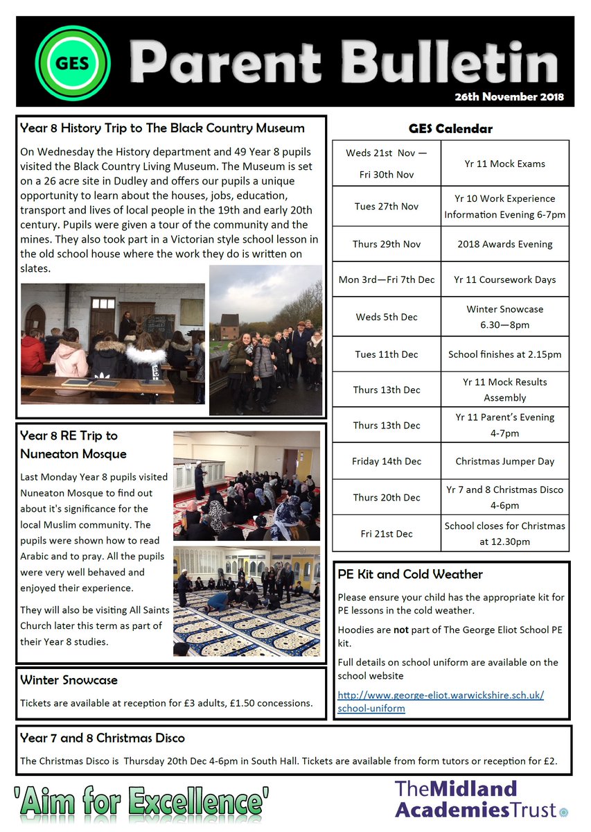 George Eliot Academy tweet media