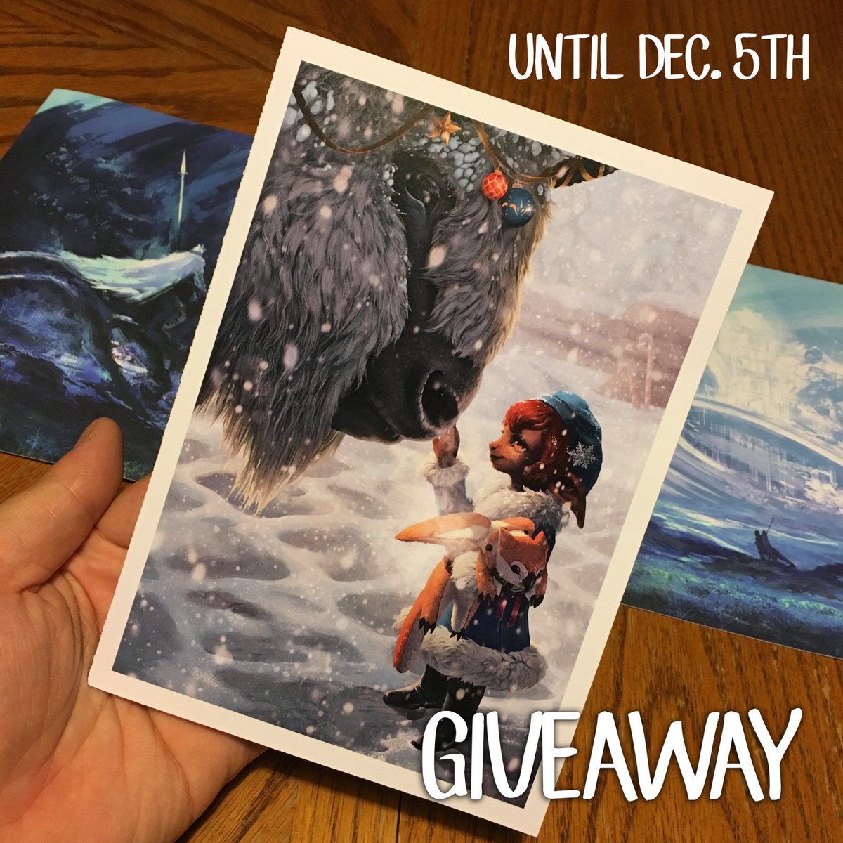 ❄️It's a #Wintersday giveaway!❄️ You can have your own #GW2 card, signed by <a href="/ArenaNet/">ArenaNet</a> devs &amp; our mods.

> RT/Follow (5 cards)
> Comment below with a memory (or name someone!) (5 cards)

If you missed our <a href="/WintersdayZine/">Wintersday Zine (a GW2 Collective Project)</a> sales, the book is still available: gw2collective.bigcartel.com/product/journe…