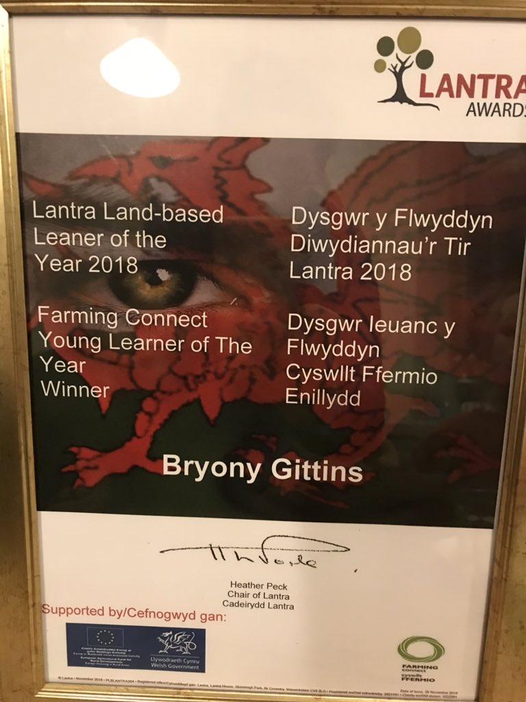 BryonyGittins's tweet image. Privileged to be Lantra, Farming Connect Young Learner of the Year 2018. 😊🐑🚜💪🏼👩🏼‍🌾 @FarmingConnect @LantraUK @simplythebestJT