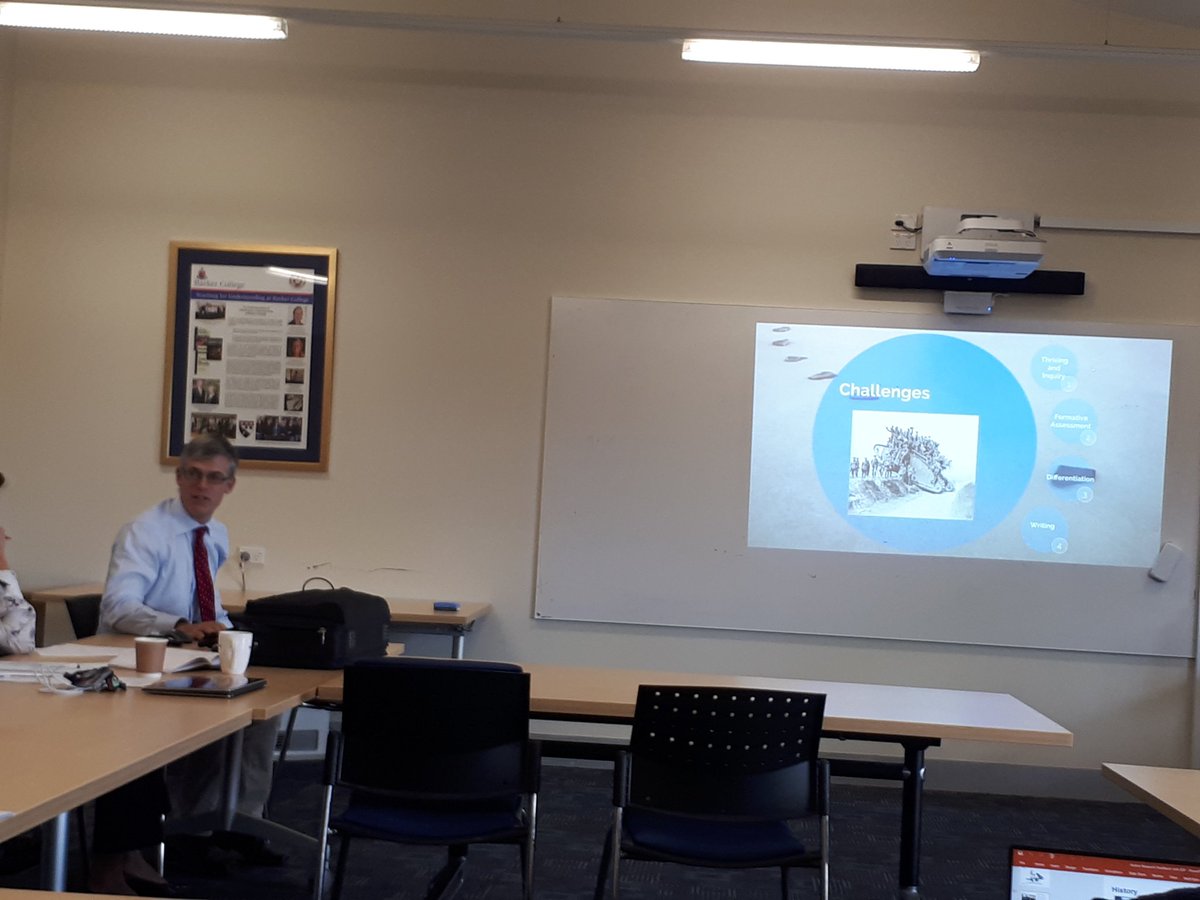 KathDriver's tweet photo. Some excellent ideas about differentiated learning in History from @cem_history and Phil Mundy. @BarkerCollege @geelong71 https://t.co/qaya5Yv7X6
