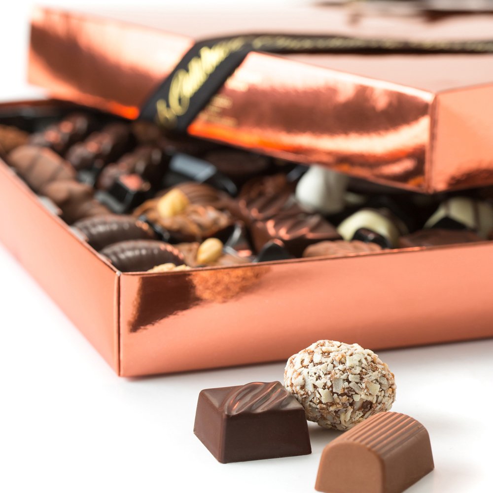 We have all kinds of sizes for all sizes of clients. Gifting can be a big job so if you need a “bigger-sized” service we can help! Our team can make it smooth and easy for you, landing your holiday gifts in the right hands. 1.800.661.8367/ gifting@cococochocolatiers.com