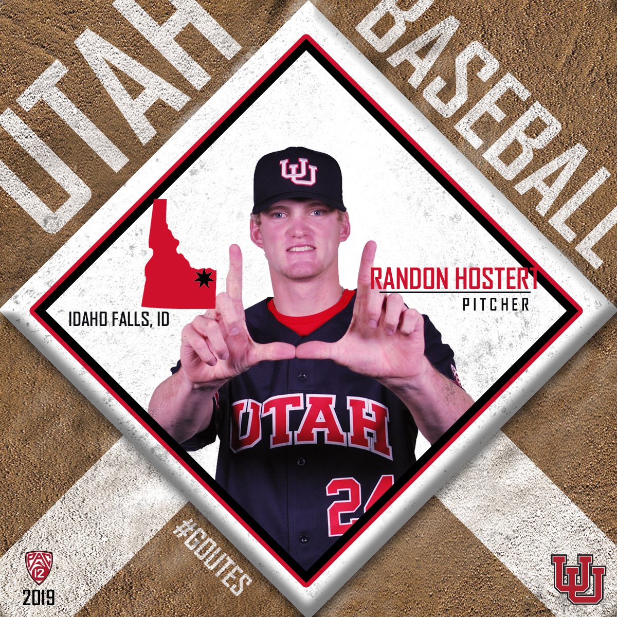 Idaho product, Randon Hostert, will be a strong addition to the Ute pitching staff in 2019!

#goutes #NSD18 🙌🏼