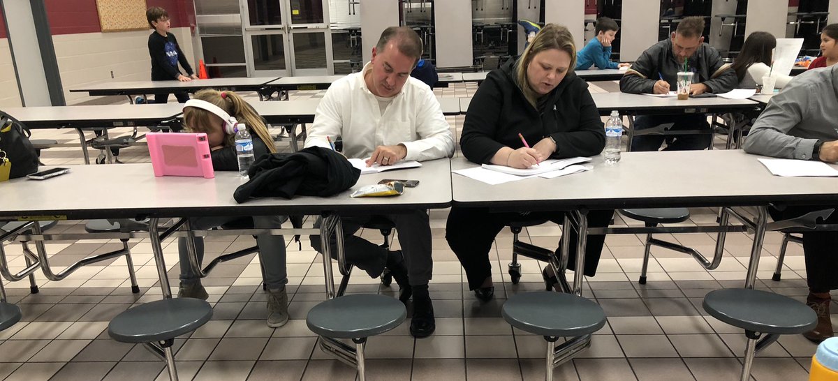 What a treat go see parents working on quick writes!! Thank you to all of our fourth grade parents that were able to join us tonight! #gleasonproud #cfisdItsAllWrite <a href="/gleasonfourth/">Gleason 4th Grade</a>