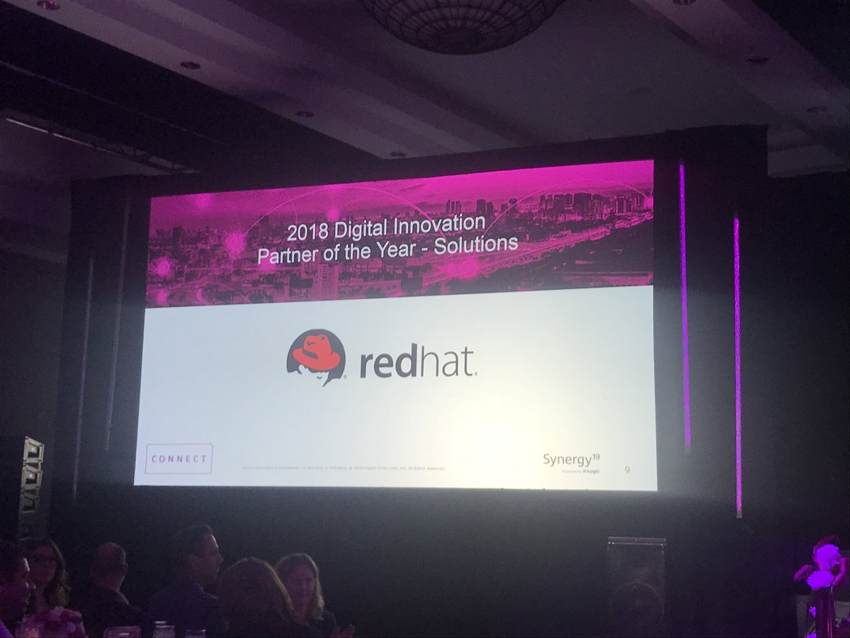 seashellgurl2's tweet photo. Congratulations @RedHat for being name Insight’s Digital Innovation Partner of the Year-Solutions! I’m so proud of this team 🙌🏻@InsightEnt @JWhitehurst @EmilyStancil @SteveGasserCO https://t.co/IZo96DQr7i