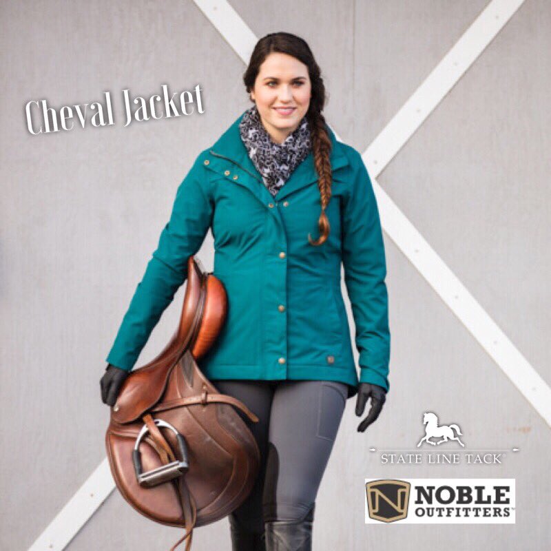 Enter for a chance to win a deep teal Cheval Jacket, Cozy Cowl, Softshell Riding Tights, Women’s Cold Front MUDS Boots, &amp; a pair of Alpine Merino wool socks. Simply tag three friends in the comments below &amp; you will be eligible to win. @nobleoutfitters