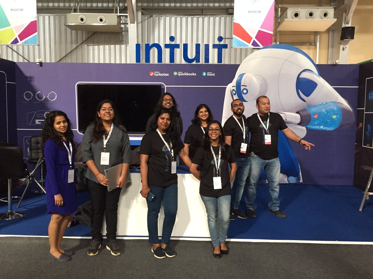 IntuitIN's tweet photo. We are here at #GHCI18! Come meet the #IntuitGiant and learn about all the exciting things happening @Intuit! #PoweringProsperity https://t.co/BXecidWVmy