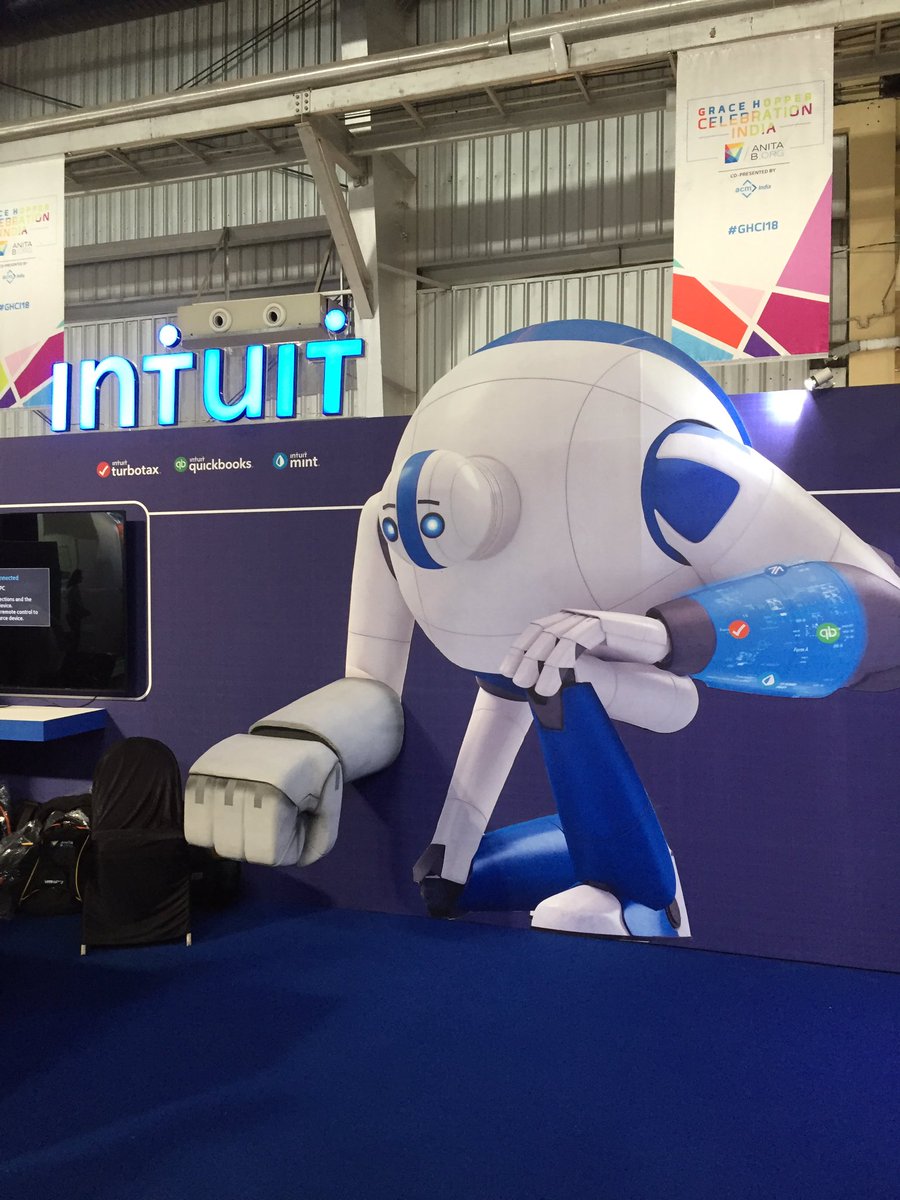 IntuitIN's tweet photo. We are here at #GHCI18! Come meet the #IntuitGiant and learn about all the exciting things happening @Intuit! #PoweringProsperity https://t.co/BXecidWVmy