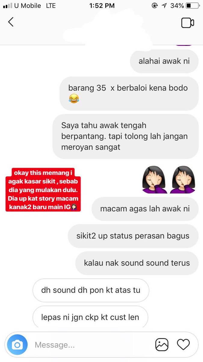 wawaaloca's tweet photo. Okay lepas je dia up story, means viral kan i. I terus DM dia macam ni tau! https://t.co/eJitY0vJOe