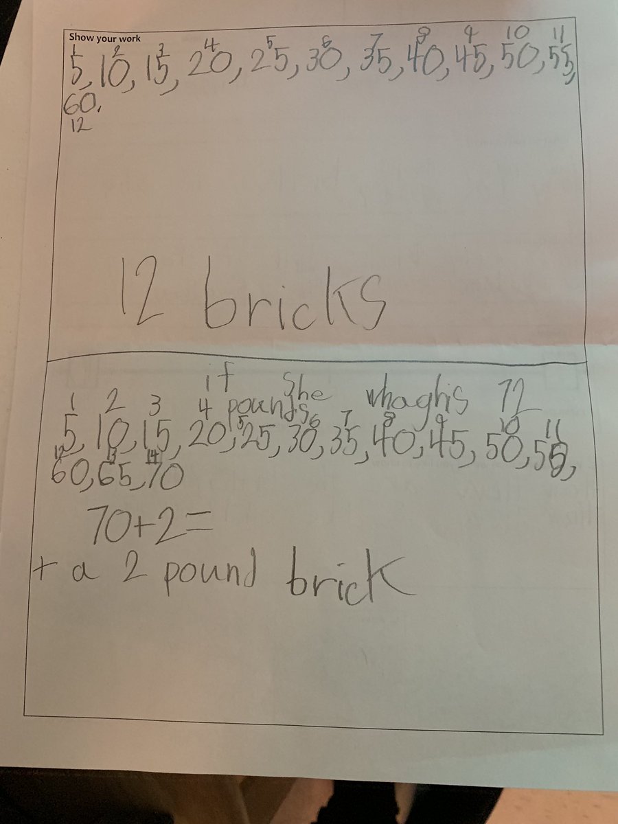 Averitt3rd's tweet photo. Three act task for division! They amaze me. #wesbelievers #westhirdgrade #smartcookies https://t.co/tIFknsvEbR
