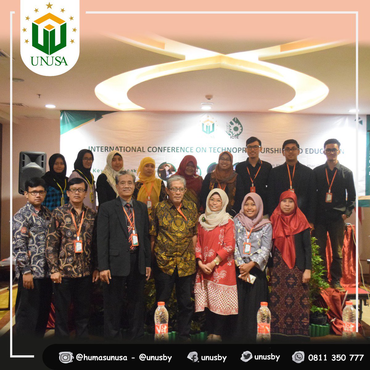 unusa_official's tweet photo. Alhamdulillaah acara International Conference on Technopreneurship and Education kemarin 14 November 2018 di Best Western Papilio Hotel Surabaya berjalan dengan lancar, acara tersebut mengundang Keynote Speaker yang luar biasa dari 3 negara.
#humasunusa #unusa #unusby #icte2018 https://t.co/WXGodZD0CC